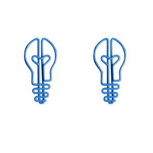 light bulb shaped paper clips, promotional paper clips