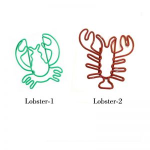 lobster shaped paper clips, crawfish paper clips
