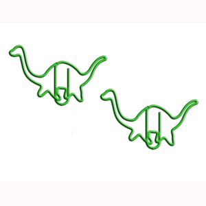animal shaped paper clips in Loch Ness Monster outline