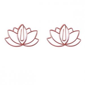 flower shaped paper clips, lotus decorative paper clips