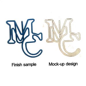 MC logo paper clips, fun promotional paper clips