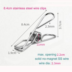 fish clips, office metal binder clips, stainless steel wire clips