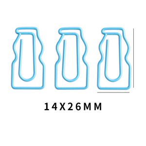 milk bottle shaped paper clips, decorative paper clips