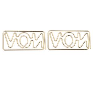 custom shaped paper clips in the outilne of abbreviated month name - NOV