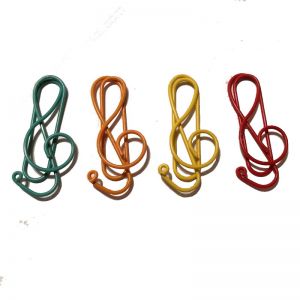 musical note shaped paper clips, decorative paper clips