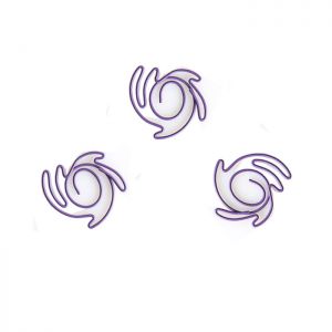 nebula shaped paper clips, decorative paper clips