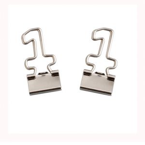 custom binder clips in number 1, decorative binder clips