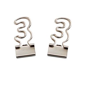 custom binder clips in number 3, decorative binder clips