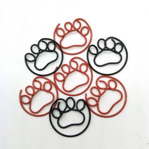 paw shaped paper clips, decorative paper clips