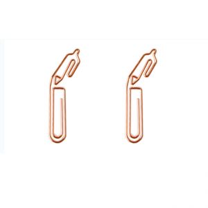 promotional shaped paper clips in pen outline, business gifts