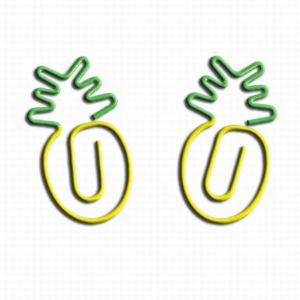 cute pineapple shaped paper clips, fancy decorative paper clips