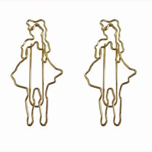 pretty girl shaped paper clips, decorative paper clips