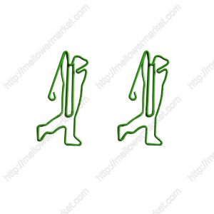 golfer promotional paper clips, shaped paper clips
