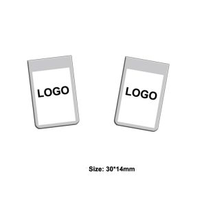 promotional paper clips in stainless steel, printed metal paper clips