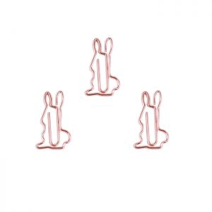 rabbit decorative paper clips, animal shaped paper clips