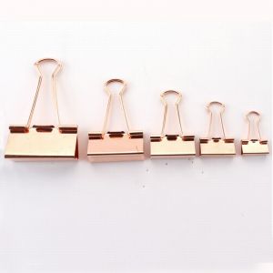rose gold paper clips, jumbo giant binder clips