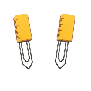 Ruler Soft PVC Paper Clips, Plastic Paper Clips