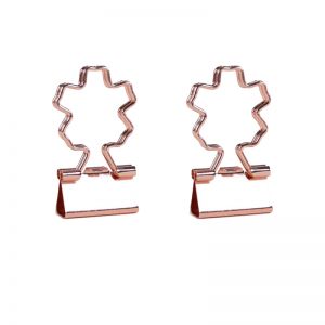 Sakura decorative binder clips, gold binder clips