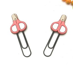 Pencil Soft PVC Paper Clips, Plastic Paper Clips