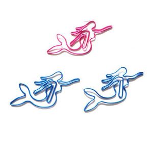 sea-maiden shaped paper clips, cute decorative paper clips