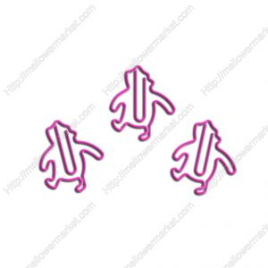 fancy shaped paper clips in cartoon character outline