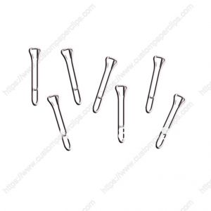 Sports shaped paper clips in golf tee outline