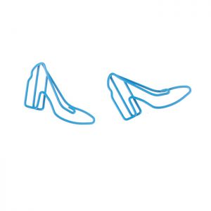 shaped paper clips in the outline of high-heeled shoes