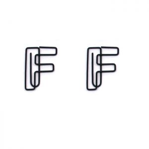 letter F shaped paper clips