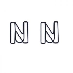 letter N shaped paper clips, alphabet paper clips