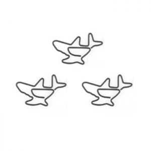 shark shaped paper clips, fish decorative paper clips