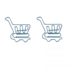 shopping cart shaped paper clips, decorative paper clips