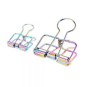 decorative binder clips in skeleton wire, custom binder clips