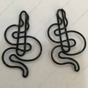 animal shaped paper clips in snake outline