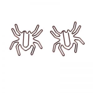 fun shaped paper clips in spider outline