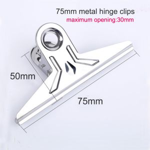stainless steel paper clips in 75mm, bill clips, note clips