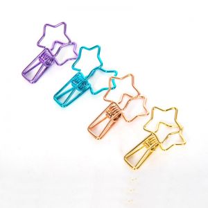 star decorative binder clips, fish binder clips