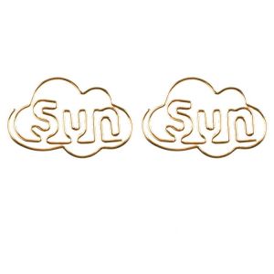 shaped paper clips in weekday abbreviations, Sun paper clips, Sunday paper clips