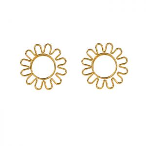 sunflower shaped paper clips, decorative gold paper clips
