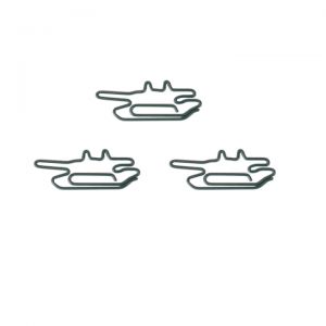 tank shaped paper clips, decorative paper clips