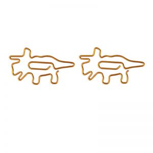 triceratops decorative paper clips, animal shaped paper clips