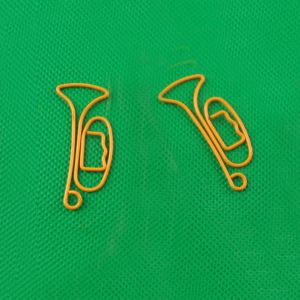 trumpet shaped paper clips, decorative paper clips