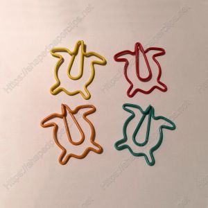 turtle decorative paper clips in multi-colors, fish shaped paper clips