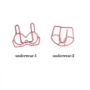 underwear shaped paper clips, clothes paper clips