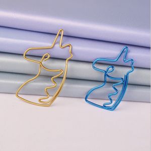 unicorn animal shaped paper clips