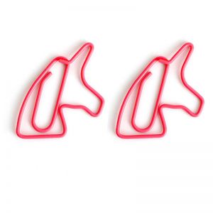 unicorn shaped paper clips, animal decorative paper clips
