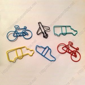 vehicle shaped paper clips, decorative paper clips