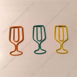 wine cup shaped paper clips, fun decorative paper clips