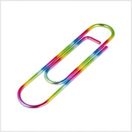 Colored shop paper clips