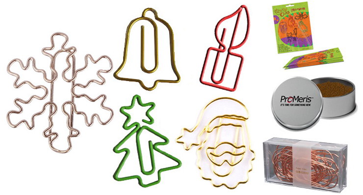 Christmas shaped paper clips, cute decorative paper clips