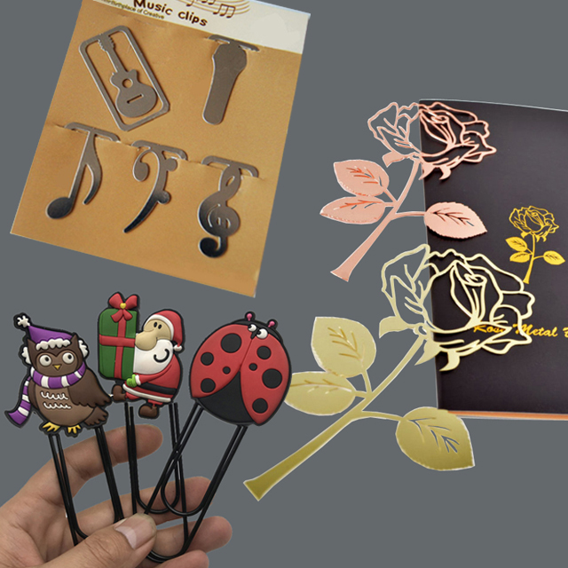 fun custom paper clip bookmarks